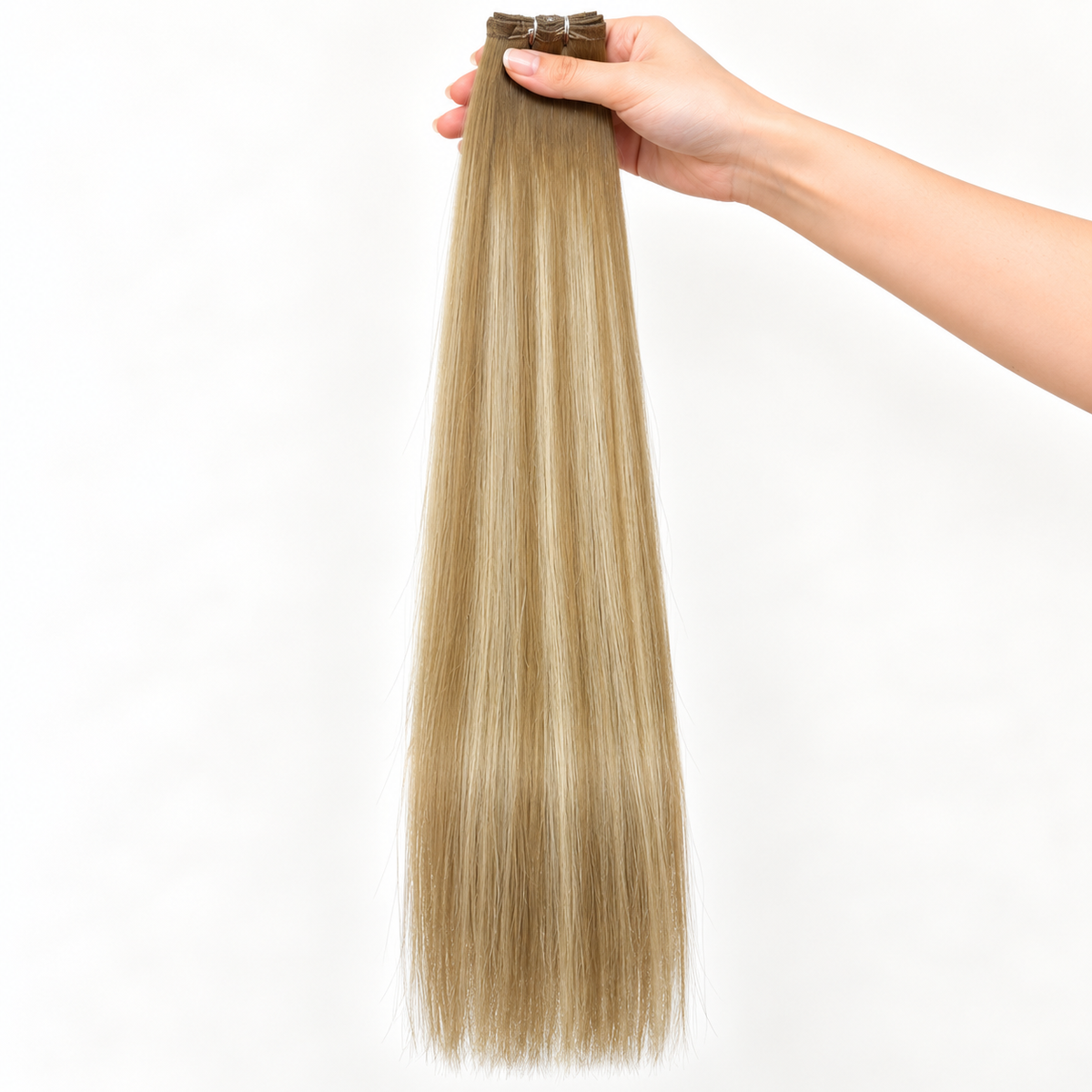 DULGE Butterfly Weft hair extensions in Ombre Mixed Blonde
