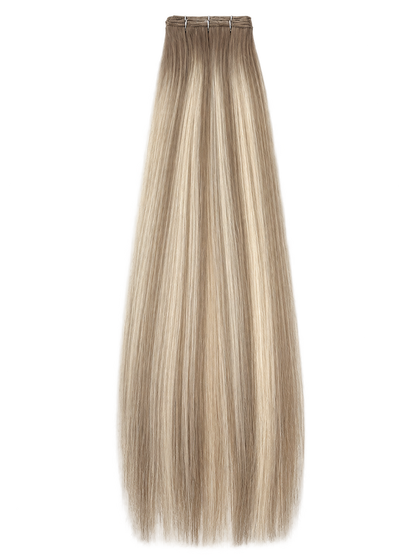 DULGE Butterfly Weft hair extensions in Smoky Ash Balayage
