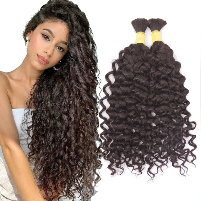 Brazilian Virgin Human Hair 12A Weft Weave Bundles 300g Water Wave