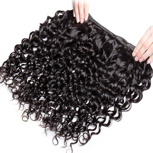 Brazilian Virgin Human Hair 12A Weft Weave Bundles 200g Water Wave