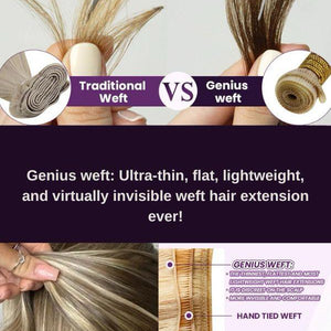 DULGE 20” Premium Russian Remy Invisible Genius Weft 100g