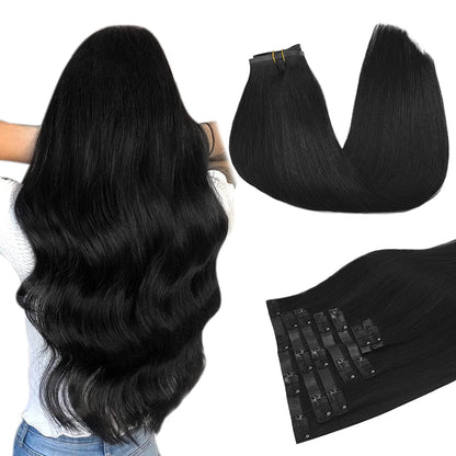 Seamless 20" Clip-In European Remy Human Hair Extensions - 150g