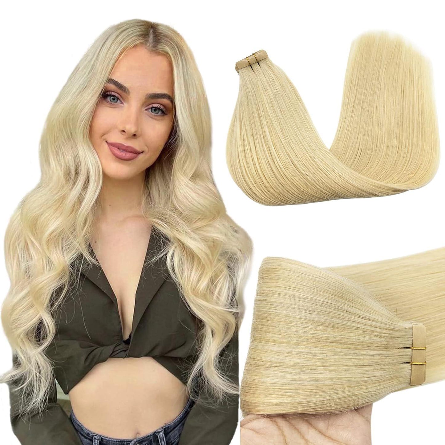 DULGE Russian Remy Tape-In Human Hair Extensions | 100g