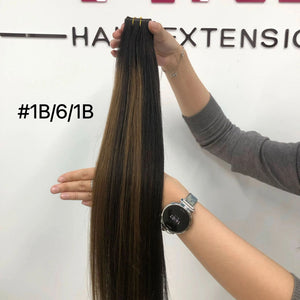 DULGE 22” Premium Russian Remy Invisible Genius Weft 100g