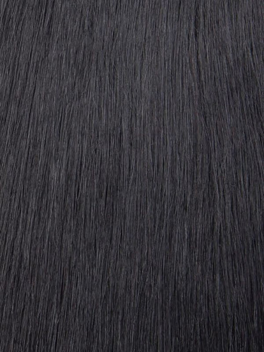 #1 Jet Black 20" Deluxe Clip In Human Hair Extension - dulgehairextensions.com.au