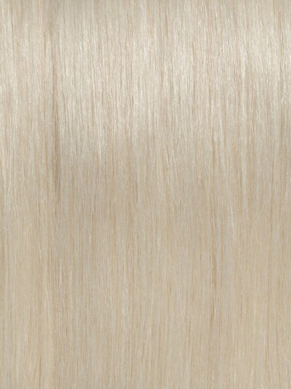 #60 Platinum Blonde 20" Deluxe Seamless Clip In Human Hair Extensions - dulgehairextensions.com.au