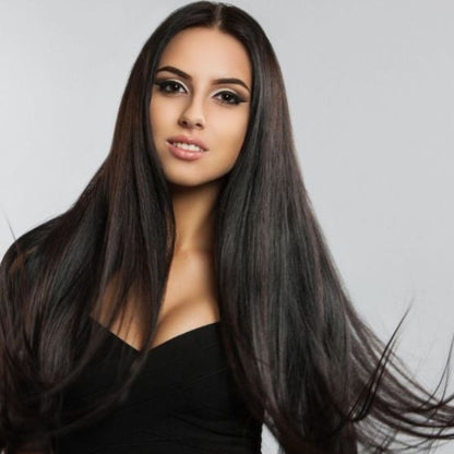 DULGE 18" Deluxe Euro Remy Human Hair Clip-In Extensions – 120g