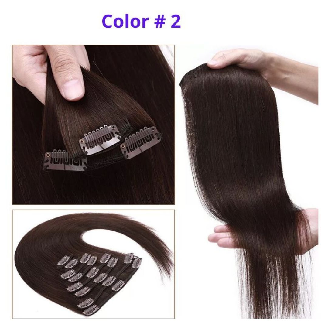 DULGE 18" Deluxe Euro Remy Human Hair Clip-In Extensions – 120g