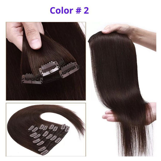 DULGE Deluxe 20" Euro Remy Human Hair Clip-In Extensions – 180g