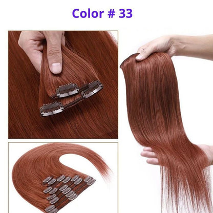 DULGE 18" Deluxe Euro Remy Human Hair Clip-In Extensions – 120g