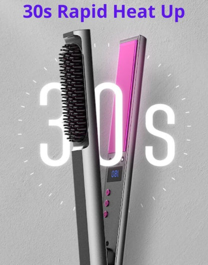 3 In 1 Hair Straightener Curler Hot Comb - dulgehairextensions.com.au