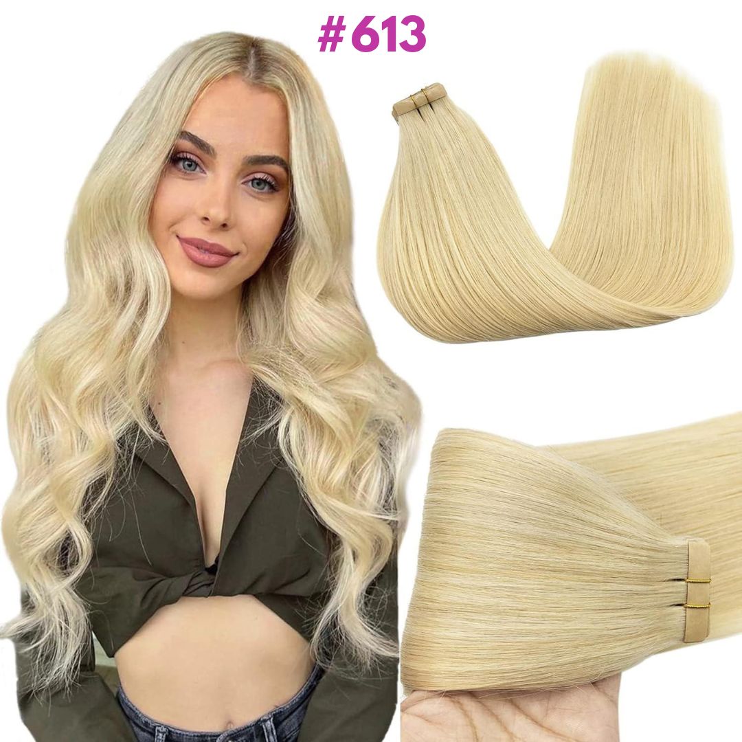 DULGE Russian Remy Tape-In Human Hair Extensions | 100g