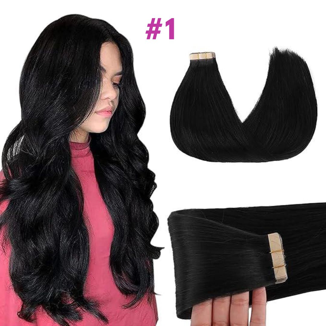 DULGE Russian Remy Tape-In Human Hair Extensions | 100g