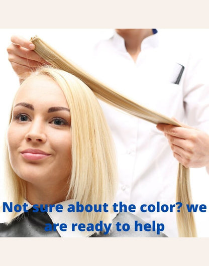 Remy Human Hair 20 " Dark Blonde Color #18 Weft Extension - dulgehairextensions.com.au