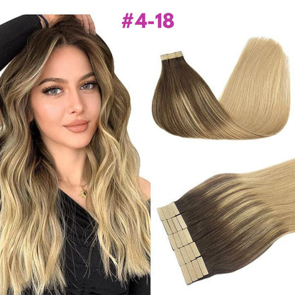 DULGE Russian Remy Tape-In Human Hair Extensions | 100g