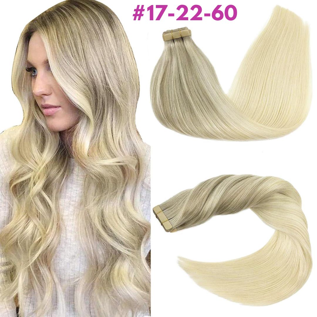 DULGE Russian Remy Tape-In Human Hair Extensions | 100g