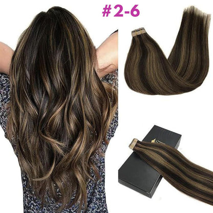 DULGE Russian Remy Tape-In Human Hair Extensions | 100g