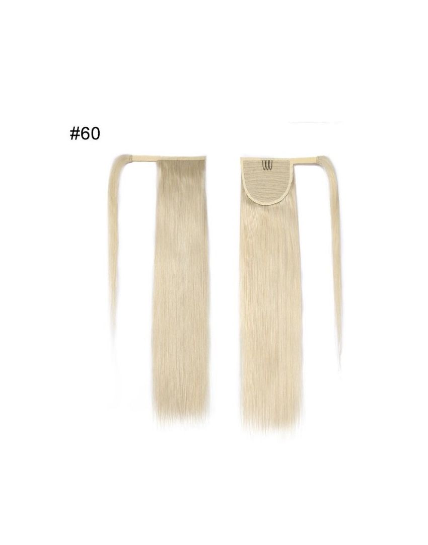 #60 Light Blonde 20" Ponytail European Extensions
