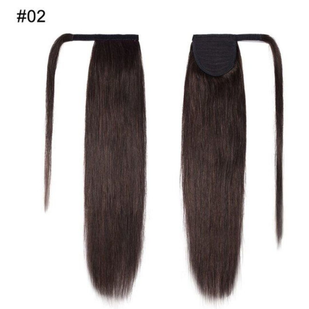 DULGE 24" European Remy Human Hair Ponytails