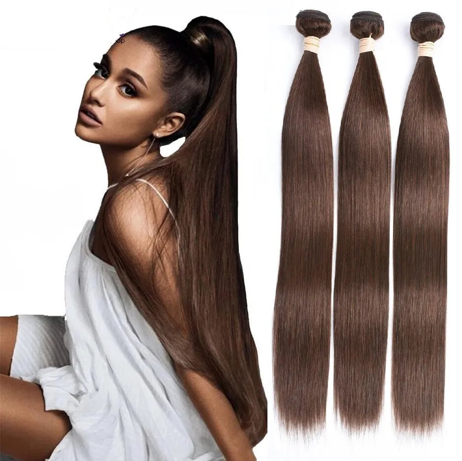 Brazilian Virgin Human Hair 12A Weft Weave Bundles 300g Straight