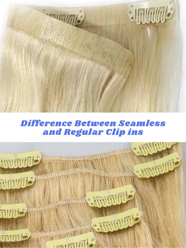 #10/613 Brown Blonde Mix 20" Deluxe Seamless Clip In Human Hair Extensions