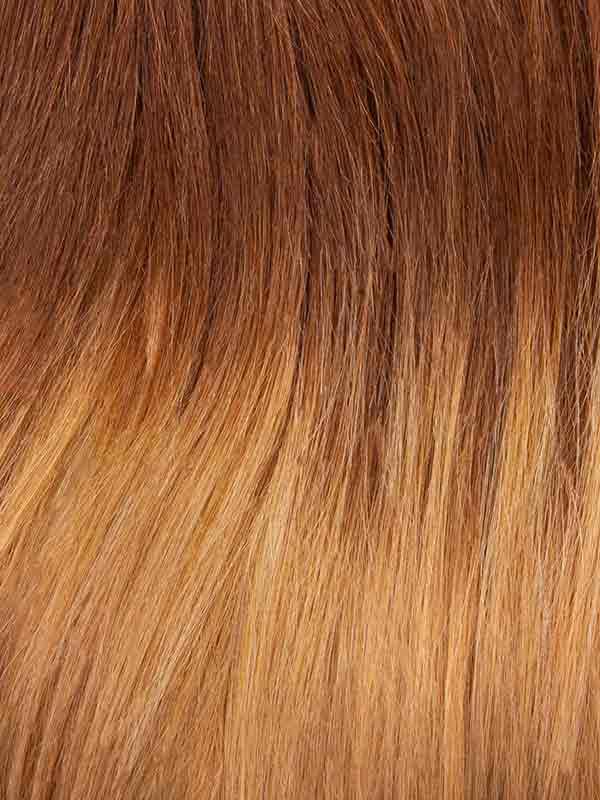 #T4/27 Brown Caramel Blonde Mix 20" Deluxe Ombre Clip In
