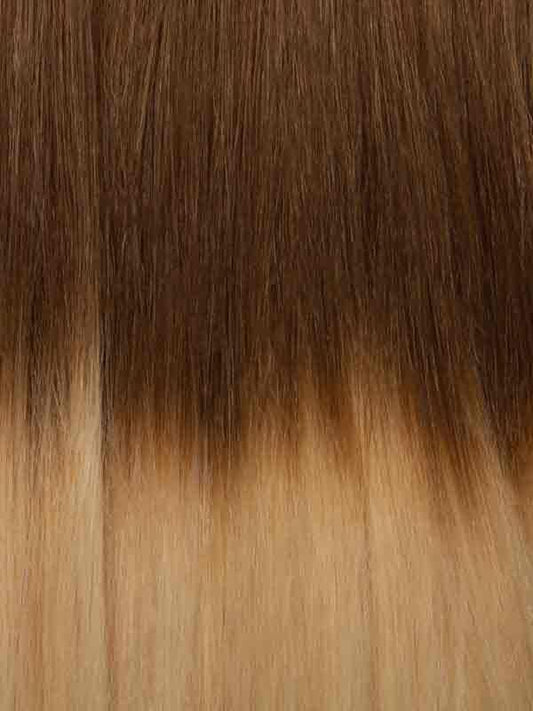 #6/613 Medium Brown to Beach Blonde 22" Tape In Ombre Balayage Extensions