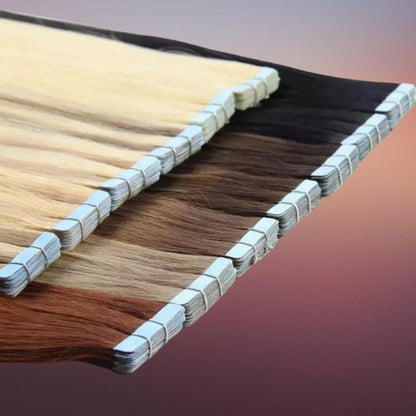 #10/613 Light Brown Blonde Mix 24" Premium Quality European Remy Human Hair Tape In Extension - dulgehairextensions.com.au