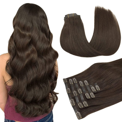 Seamless 20" Clip-In European Remy Human Hair Extensions - 150g